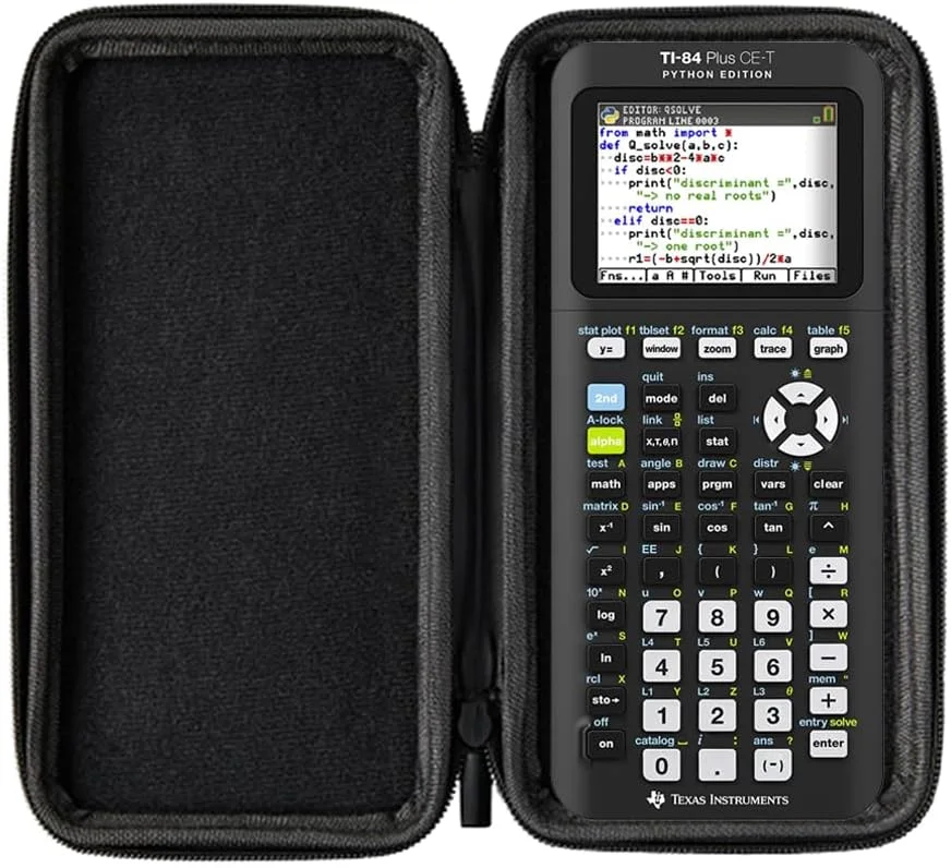 بسته اقتصادی ماشین حساب آبی رنگ تگزاس اینسترومنتس Calcuso به همراه ماشین حساب گرافیکی TI-84 Plus CE-T Python Edition