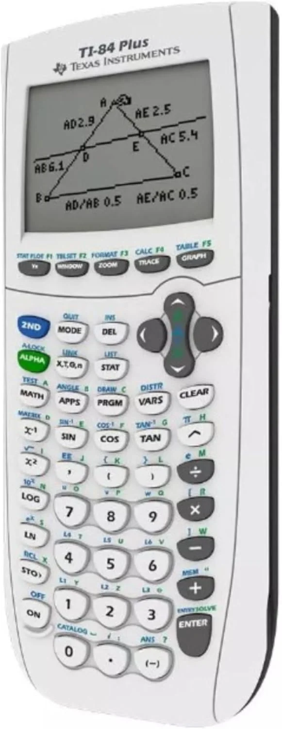 ماشین حساب گرافیکی تگزاس اینسترومنتس مدل Ti-84 Plus، سفید