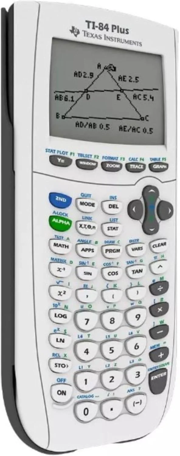 ماشین حساب گرافیکی تگزاس اینسترومنتس مدل Ti-84 Plus، سفید