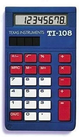 ماشین حساب تگزاس اینسترومنتس TI-108؛ عملکرد استاندارد کلاسی