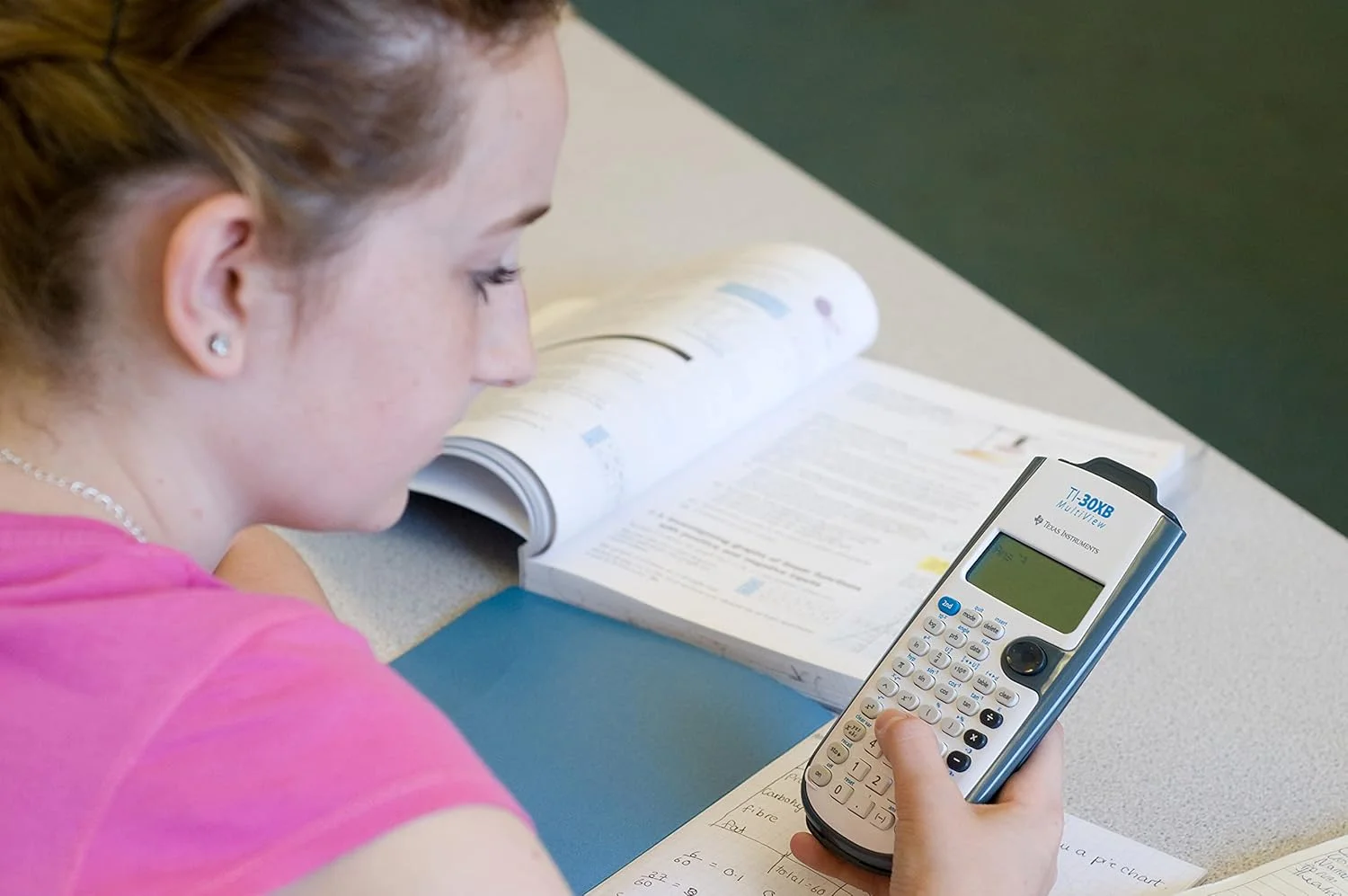 ماشین حساب علمی چند منظوره تگزاس اینسترومنتس مدل TI-30XB، خاکستری، سفید