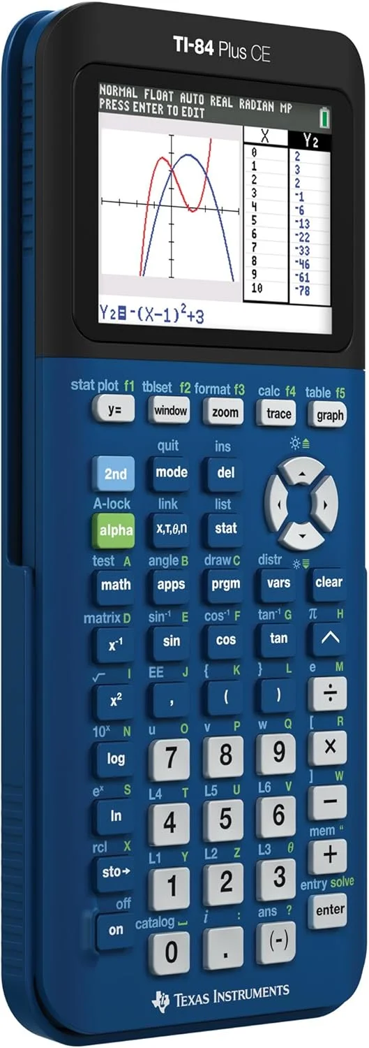 ماشین حساب گرافیکی تگزاس اینسترومنتس مدل TI-84 Plus CE Denim