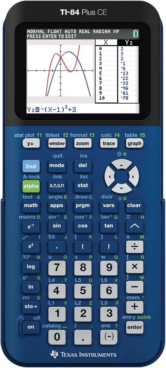 ماشین حساب گرافیکی تگزاس اینسترومنتس مدل TI-84 Plus CE Denim