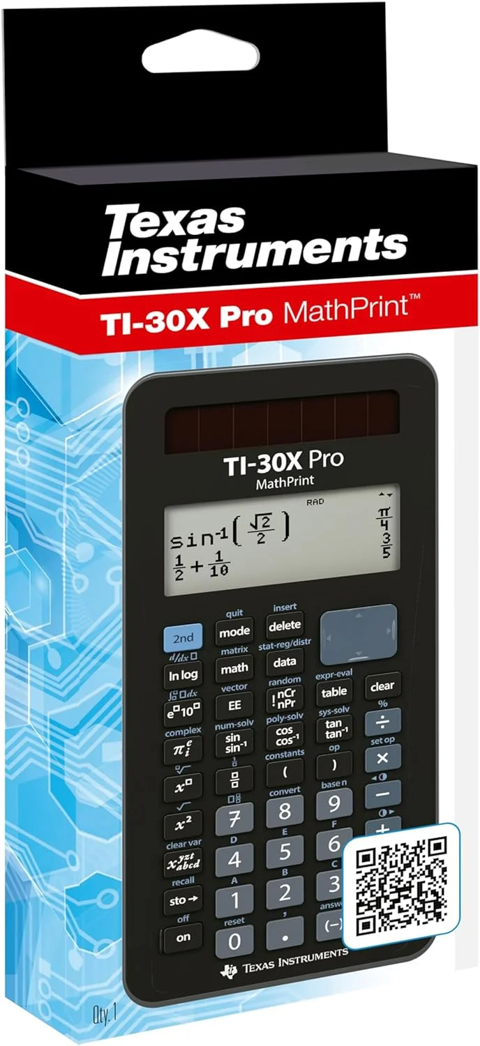ماشین حساب علمی تگزاس اینسترومنتس مدل TI30X Pro Mathprint ماشین حساب علمی تگزاس اینسترومنتس مدل TI30X Pro Mathprint
