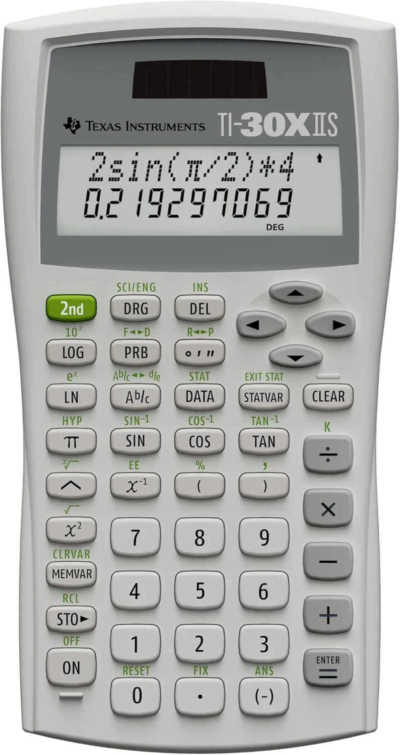 ماشین حساب علمی تگزاس اینسترومنتس TI-30XIIS، سفید