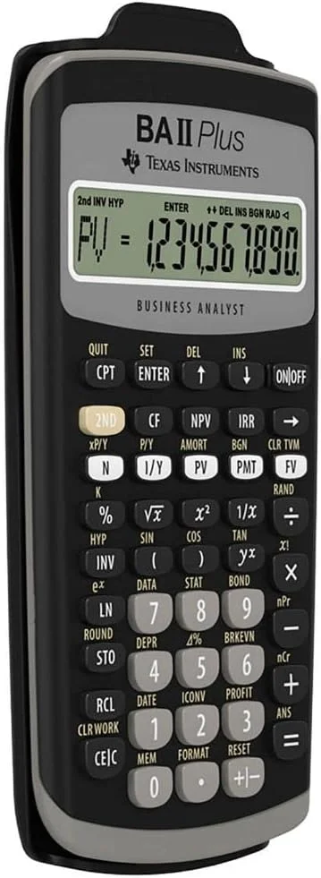 ماشین حساب مالی پیشرفته Texas Instruments IIBAPL/TBL/3E2 مدل BAII Plus ماشین حساب مالی پیشرفته Texas Instruments IIBAPL/TBL/3E2 مدل BAII Plus