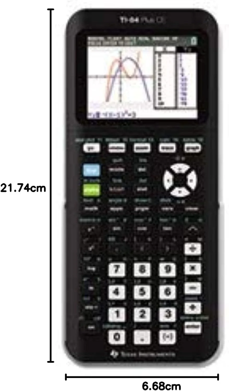 ماشین حساب گرافیکی رنگی تگزاس اینسترومنتس مدل ti-84 Plus Ce، مشکی ماشین حساب گرافیکی رنگی تگزاس اینسترومنتس مدل ti-84 Plus Ce، مشکی