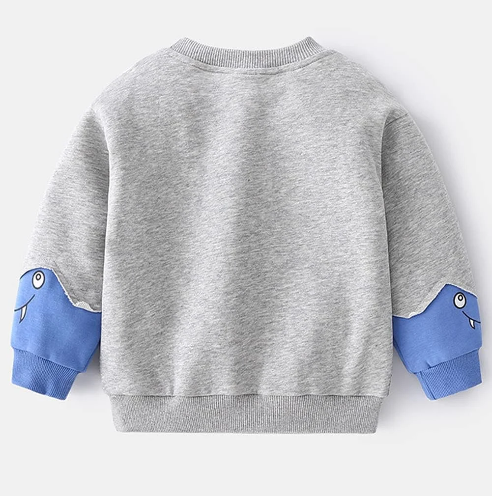 سویشرت پسرانه ناتی ساورز، یقه گرد، آستین بلند، طرح دایناسور