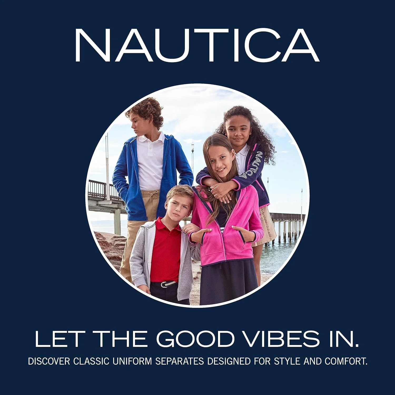 هودی پشمی آستین بلند پسرانه Nautica، راحت، با تن خور آزاد هودی پشمی آستین بلند پسرانه Nautica، راحت، با تن خور آزاد