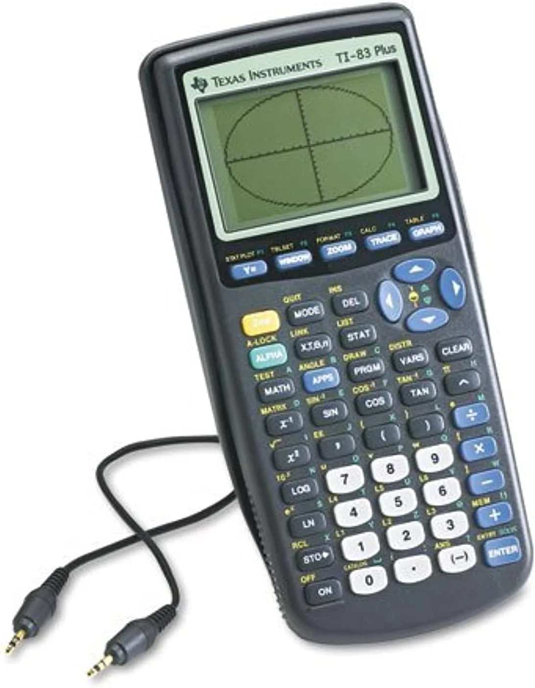 ماشین حساب گرافیکی قابل برنامه ریزی تگزاس اینسترومنتس TI-83 Plus (بسته بندی و رنگ ممکن است متفاوت باشد)