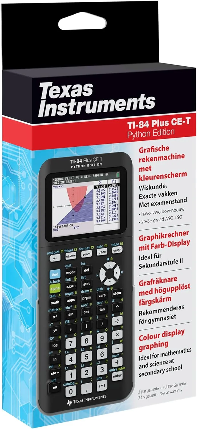 ماشین حساب گرافیکی تگزاس اینسترومنتس TI-84 Plus CE-T Python Edition