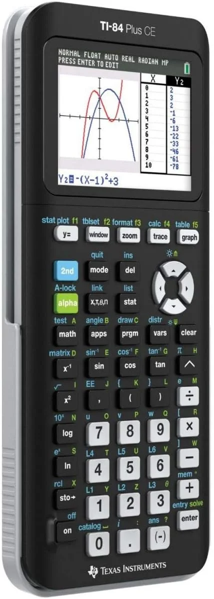 ماشین حساب مهندسی تگزاس اینسترومنتس مدل TI-84 Plus CE مشکی ماشین حساب مهندسی تگزاس اینسترومنتس مدل TI-84 Plus CE مشکی