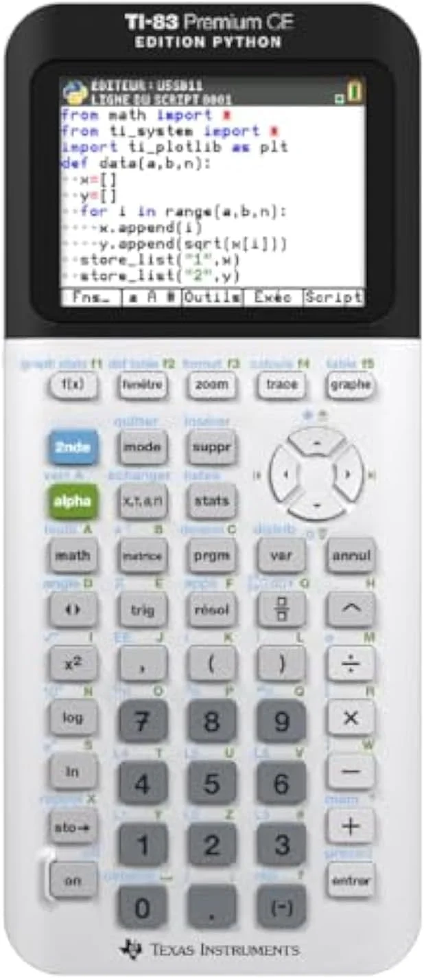 ماشین حساب گرافیکی TI-83 Premium CE سازگار با TEXAS INSTRUMENTS