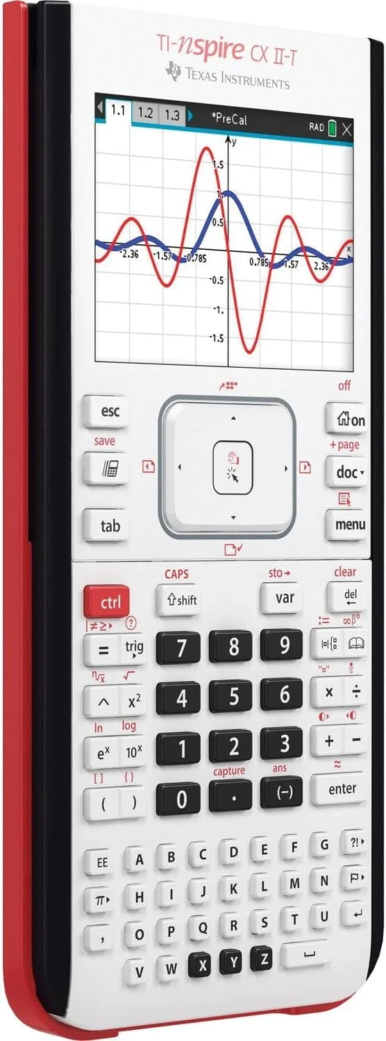 ماشین حساب دیجیتال TEXAS INSTRUMENTS TI-Nspire CX-II T، سفید