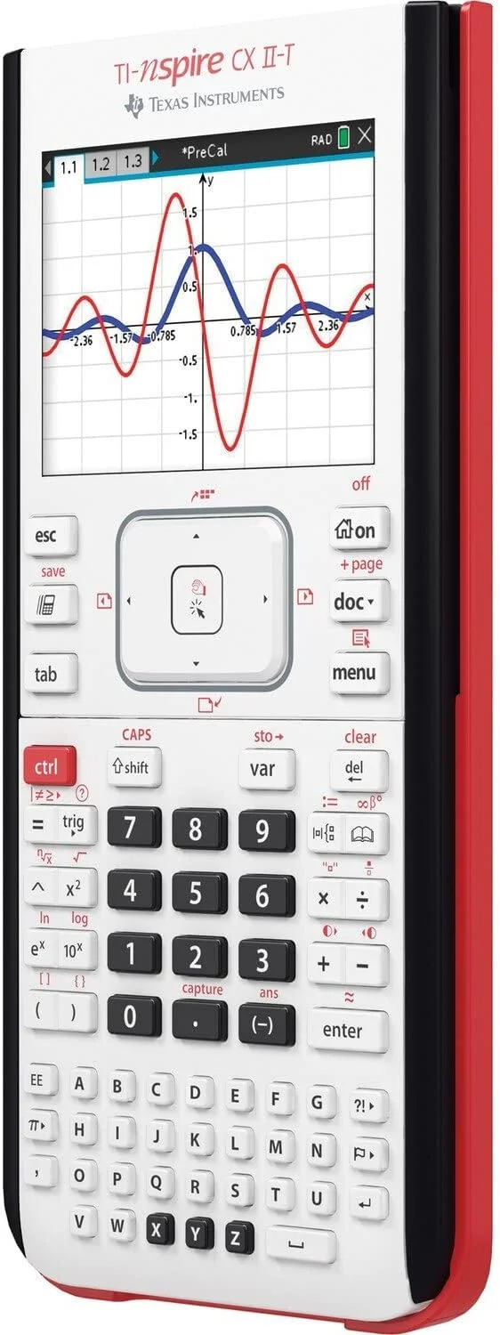 ماشین حساب دیجیتال TEXAS INSTRUMENTS TI-Nspire CX-II T، سفید