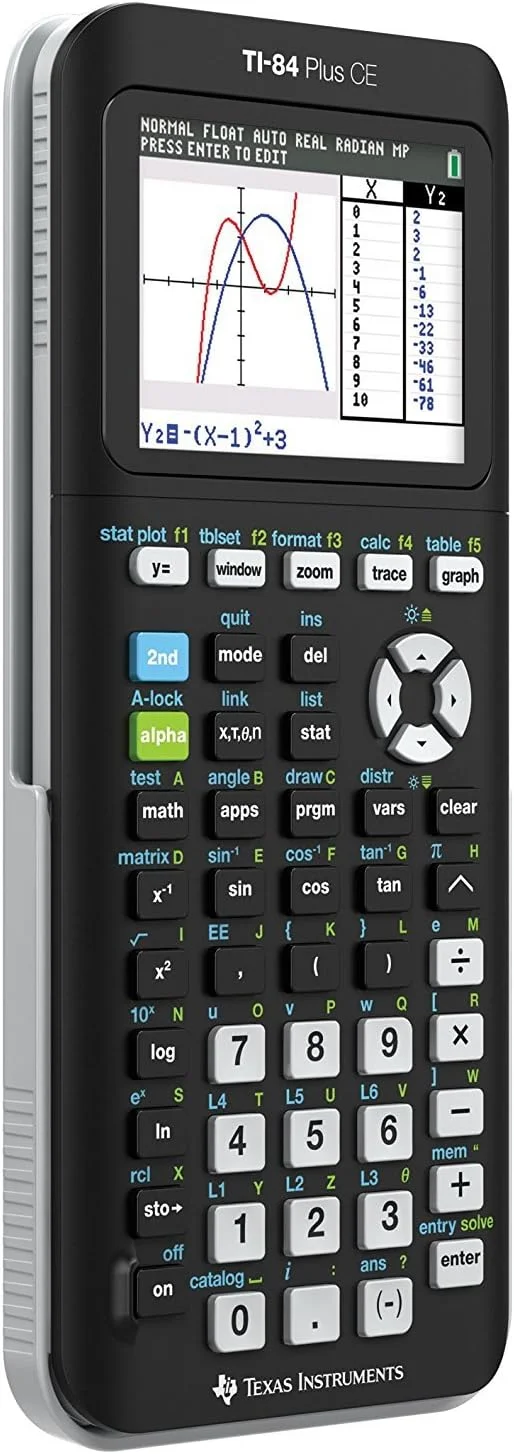 ماشین حساب تگزاس اینسترومنتس TI-84 Plus CE، مشکی ماشین حساب تگزاس اینسترومنتس TI-84 Plus CE، مشکی