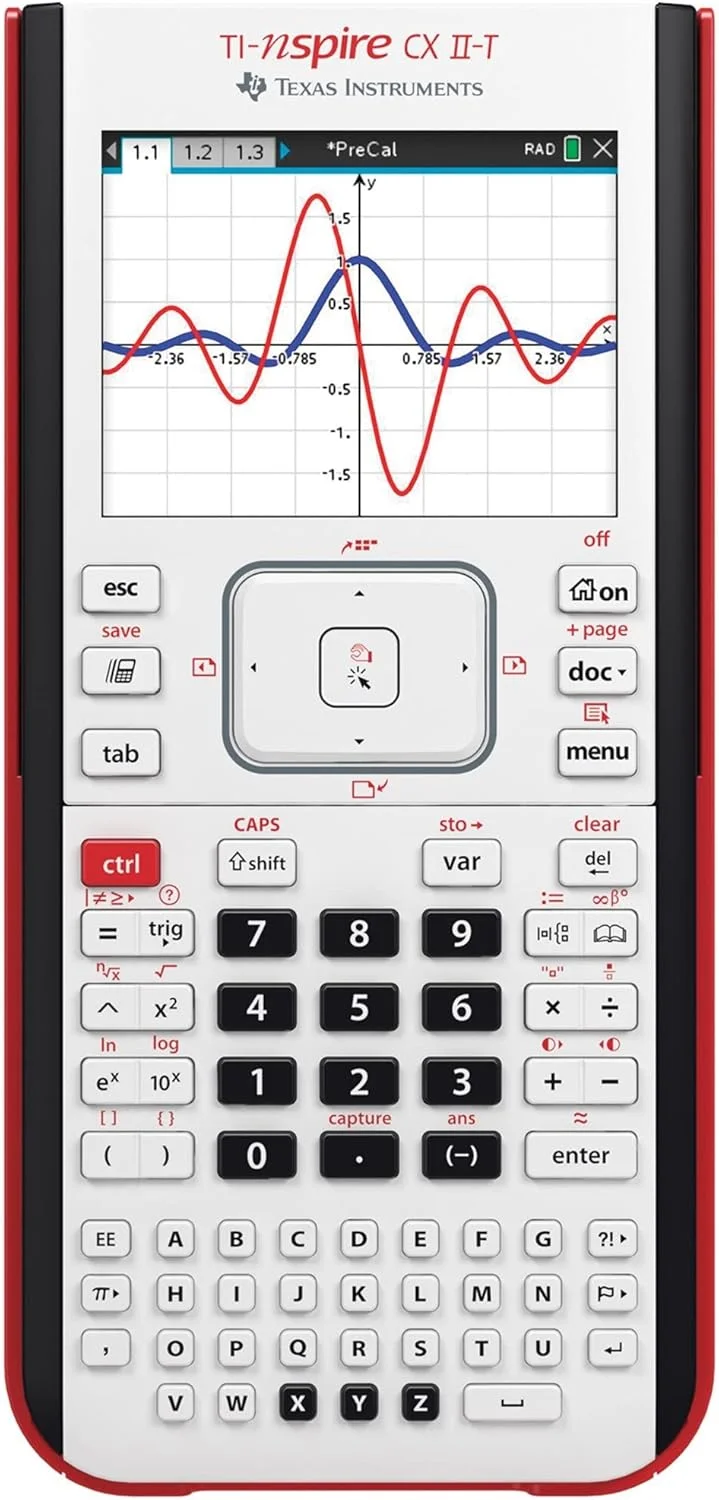ماشین حساب دیجیتال TEXAS INSTRUMENTS TI-Nspire CX-II T، سفید