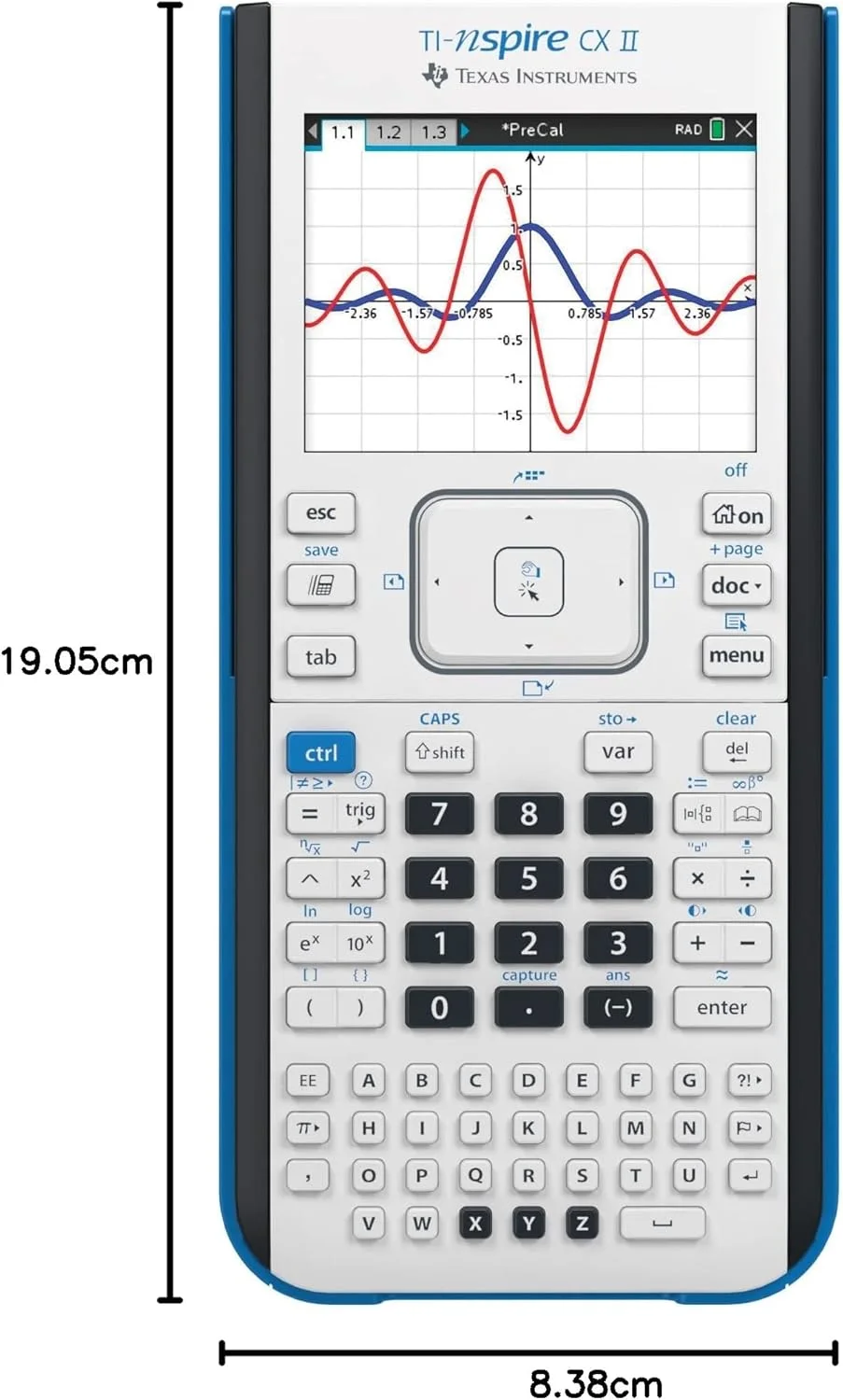 ماشین حساب گرافیکی رنگی تگزاس اینسترومنتس مدل TI-Nspire CX II به همراه نرم افزار دانش آموزی (PC/Mac) ماشین حساب گرافیکی رنگی تگزاس اینسترومنتس مدل TI-Nspire CX II به همراه نرم افزار دانش آموزی (PC/Mac)