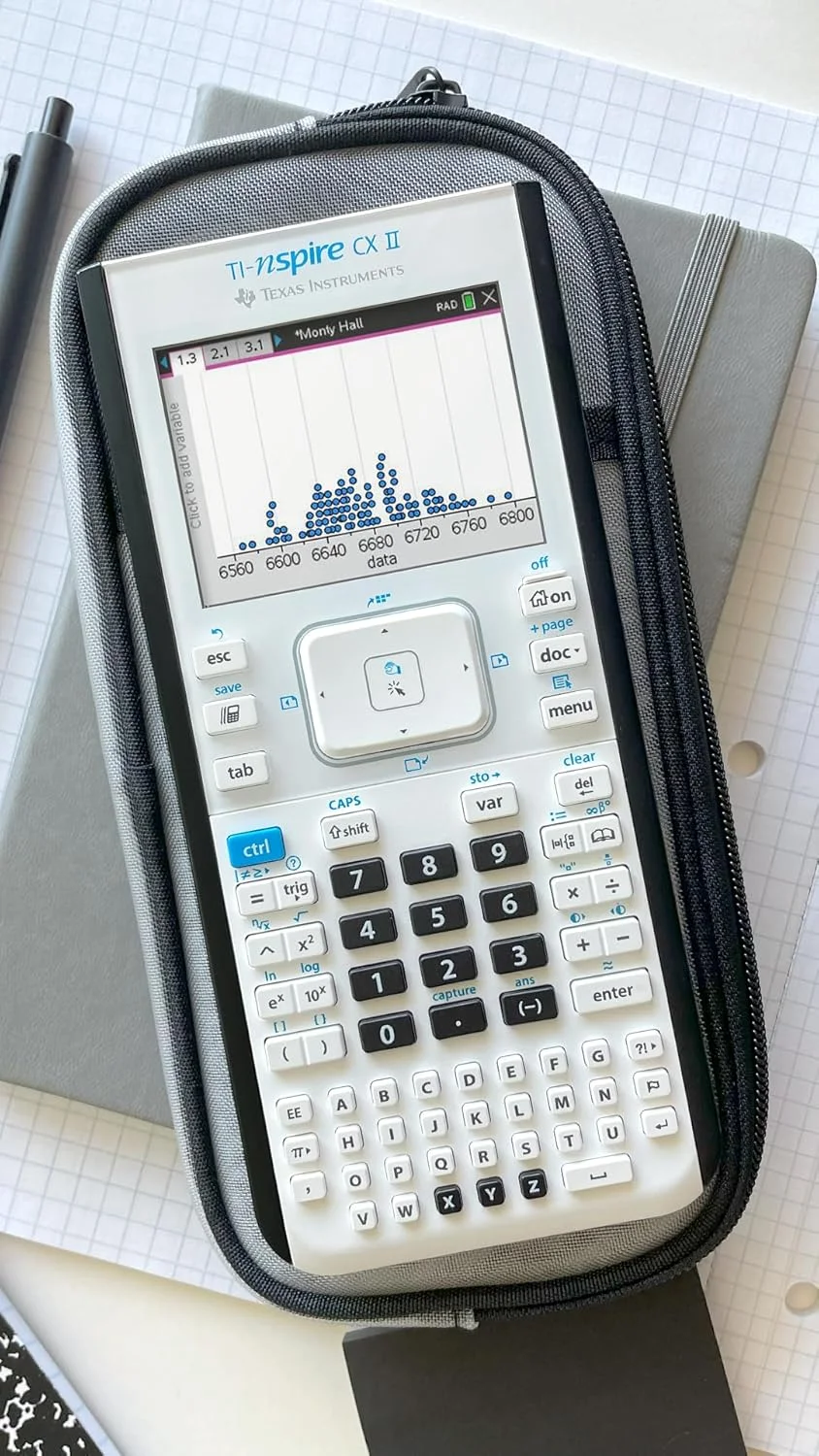 ماشین حساب گرافیکی رنگی تگزاس اینسترومنتس مدل TI-Nspire CX II به همراه نرم افزار دانش آموزی (PC/Mac) ماشین حساب گرافیکی رنگی تگزاس اینسترومنتس مدل TI-Nspire CX II به همراه نرم افزار دانش آموزی (PC/Mac)