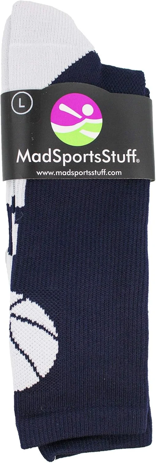 جوراب بسکتبال MadSportsStuff برای پسران و دختران - جوراب ساق بلند ورزشی - سایزهای نوجوانان و بزرگسالان جوراب بسکتبال MadSportsStuff برای پسران و دختران - جوراب ساق بلند ورزشی - سایزهای نوجوانان و بزرگسالان