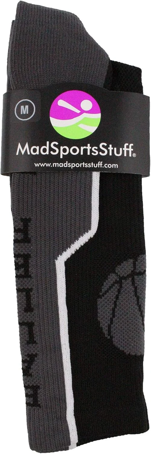 جوراب بسکتبال MadSportsStuff Victory با طرح بازیکن، ساق بلند جوراب بسکتبال MadSportsStuff Victory با طرح بازیکن، ساق بلند