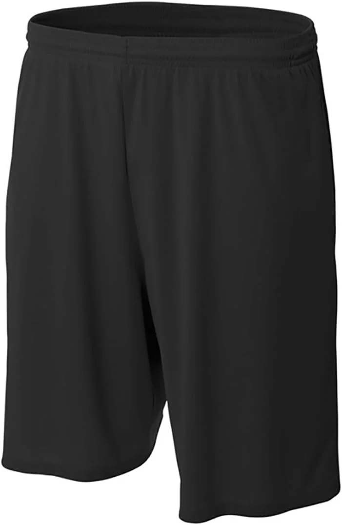 MadSportsStuff (کوچک، مشکی) - شورت ورزشی پسرانه جوانان برای بسکتبال فوتبال