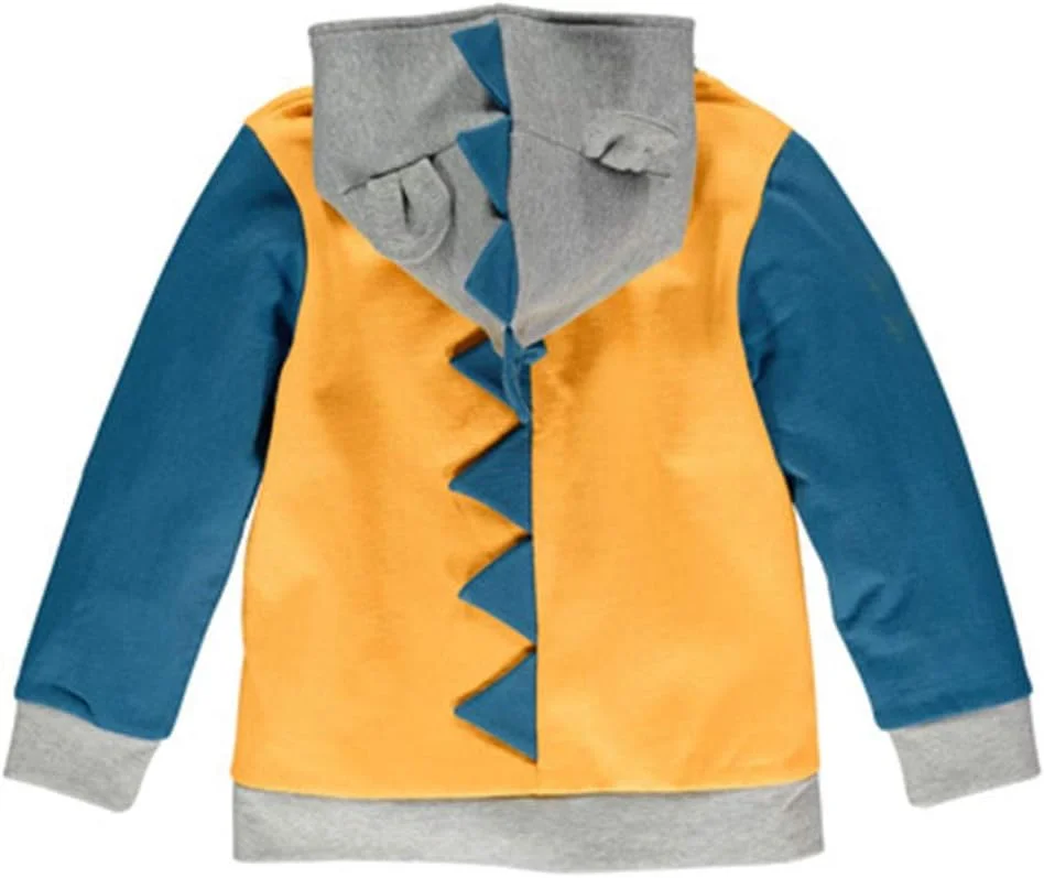 LitBud Toddler Boys Jacket Cartoon Dinosaur Animal Zipper Packaway Spring Autumn Hoodies Coat for Kids 1-7 Years LitBud Toddler Boys Jacket Cartoon Dinosaur Animal Zipper Packaway Spring Autumn Hoodies Coat for Kids 1-7 Years