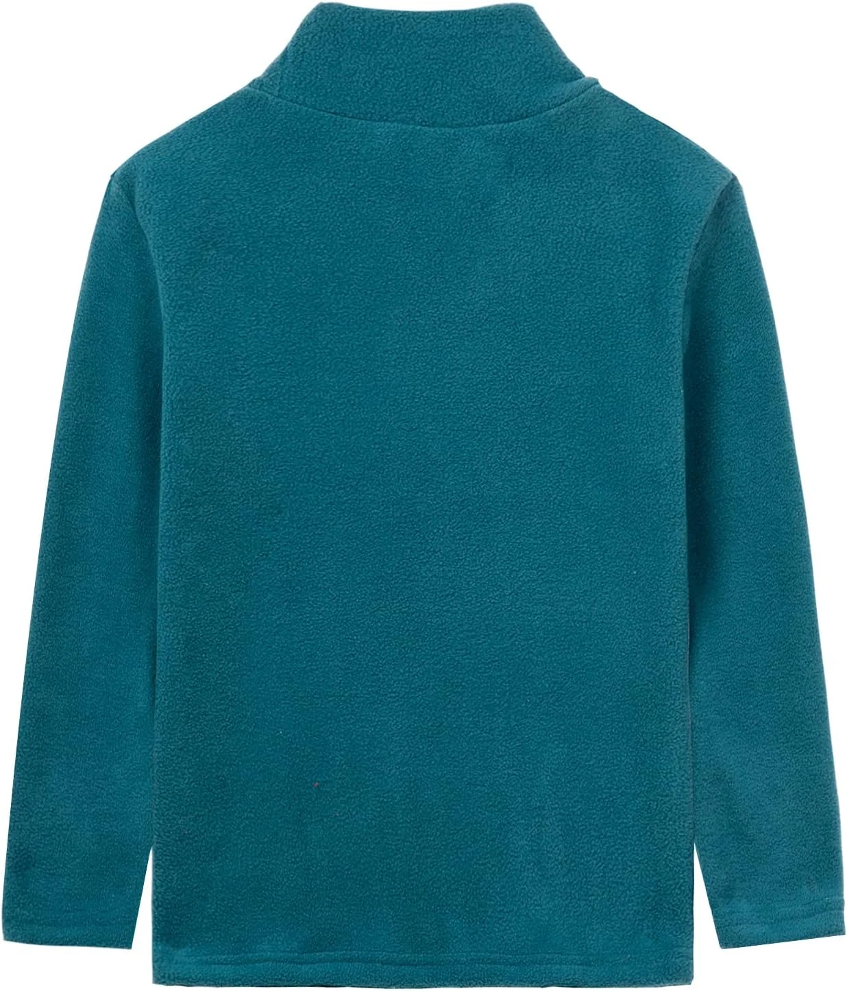 LittleSpring تاپ های پشمی یقه اسکی پسرانه دخترانه آستین بلند تی شرت های حرارتی ساده بچه گانه