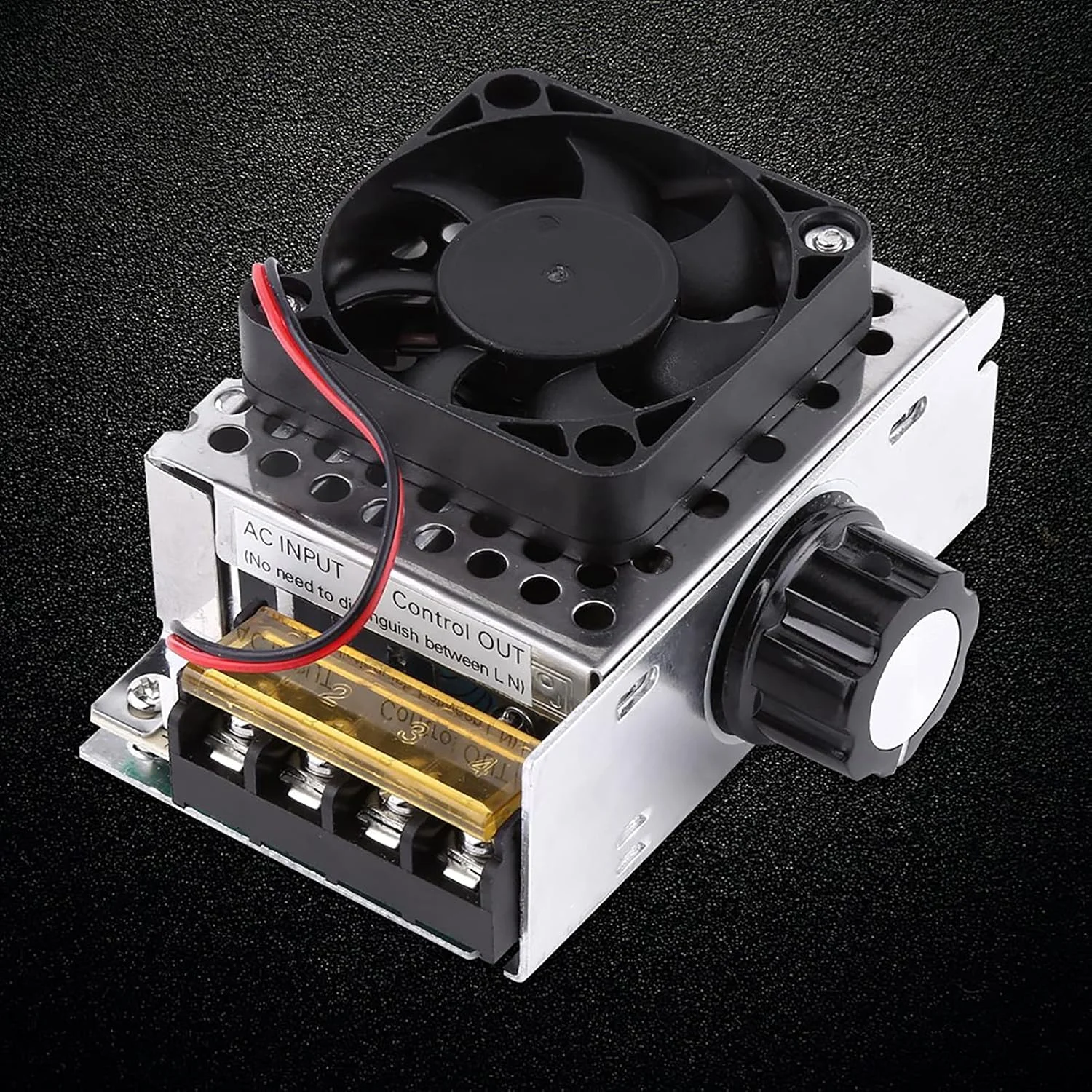 کنترلر SCR مدل OVAQUIXI، کنترل کننده سرعت موتور و دیمر دما با توان بالا AC 220V 4000W SCR به همراه فن برای لوازم برقی کنترلر SCR مدل OVAQUIXI، کنترل کننده سرعت موتور و دیمر دما با توان بالا AC 220V 4000W SCR به همراه فن برای لوازم برقی