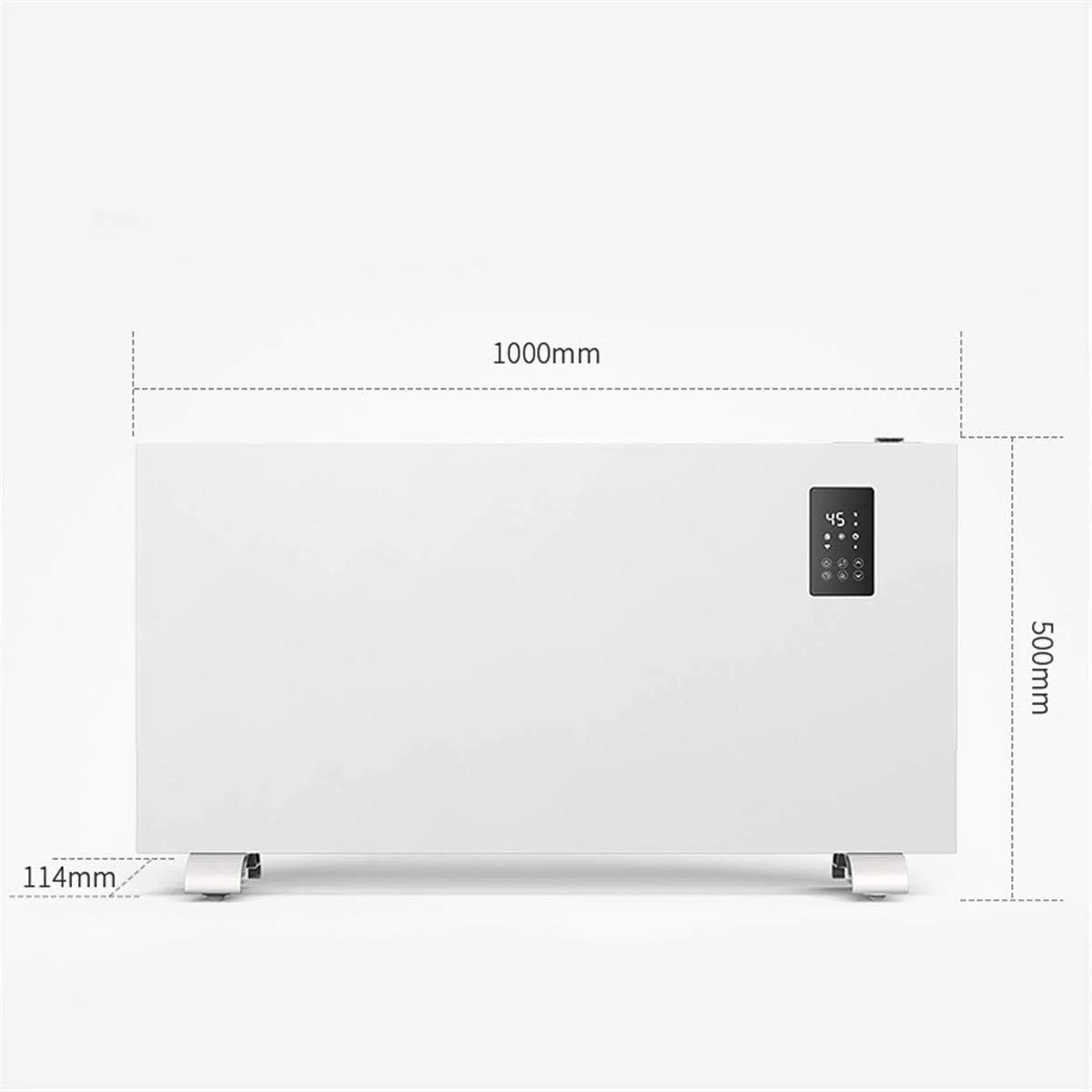 هیتر برقی پنلی ZJDU 2500W، گرمایش سریع و بخاری برقی فوق العاده بی صدا، بخاری برقی کم مصرف دیواری یا ایستاده، کنترل از راه دور، تایمر، محافظ واژگونی