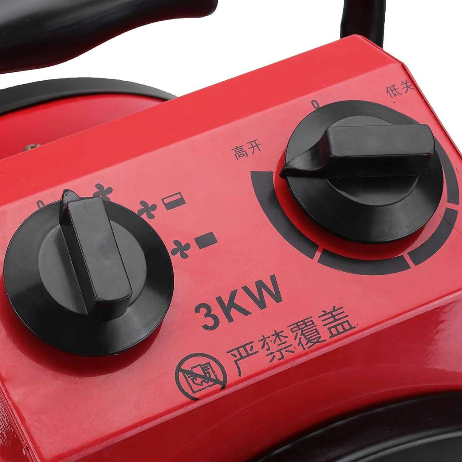 فن بخاری برقی صنعتی NDYJFLB 3000W، 220 ولت، بخاری گرمایشی تجاری قابل تنظیم، دمنده هوا برای کارگاه، گاراژ و فضاهای گرمایشی
