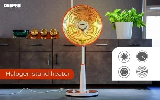 بخاری هالوژنی پایه دار Geepas| بخاری با عملکرد بالا GRH9547، تایمر 1 ساعته | عملکرد خم شدن/بلند کردن سر، بدنه با قابلیت تنظیم ارتفاع و کلید ایمنی واژگونی | ایده آل برای استفاده در خانه و محل کار بخاری هالوژنی پایه دار Geepas| بخاری با عملکرد بالا GRH9547، تایمر 1 ساعته | عملکرد خم شدن/بلند کردن سر، بدنه با قابلیت تنظیم ارتفاع و کلید ایمنی واژگونی | ایده آل برای استفاده در خانه و محل کار