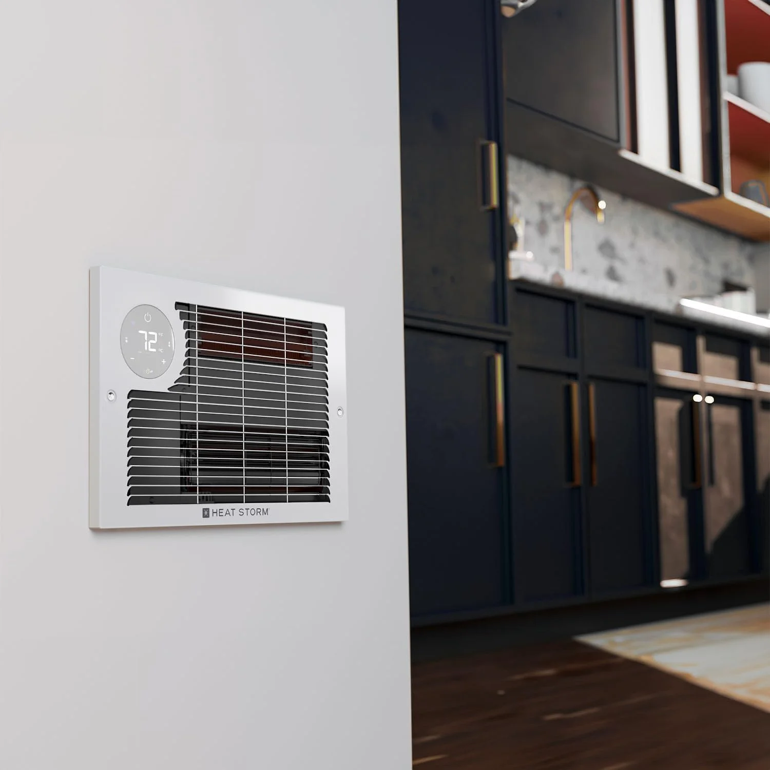 بخاری دیواری برقی 1500 وات Heat Storm با WIFI