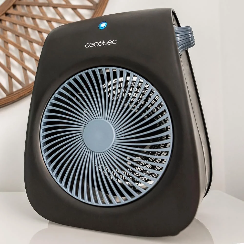 بخاری فن دار Cecotec ReadyWarm 2000 Max Force Black Booster. 2000 وات، 2 سطح قدرت، 3 حالت عملکرد (سرد/گرم/بسیار گرم)، سبک وزن، دستی، بی صدا، ایمنی در برابر گرمای بیش از حد
