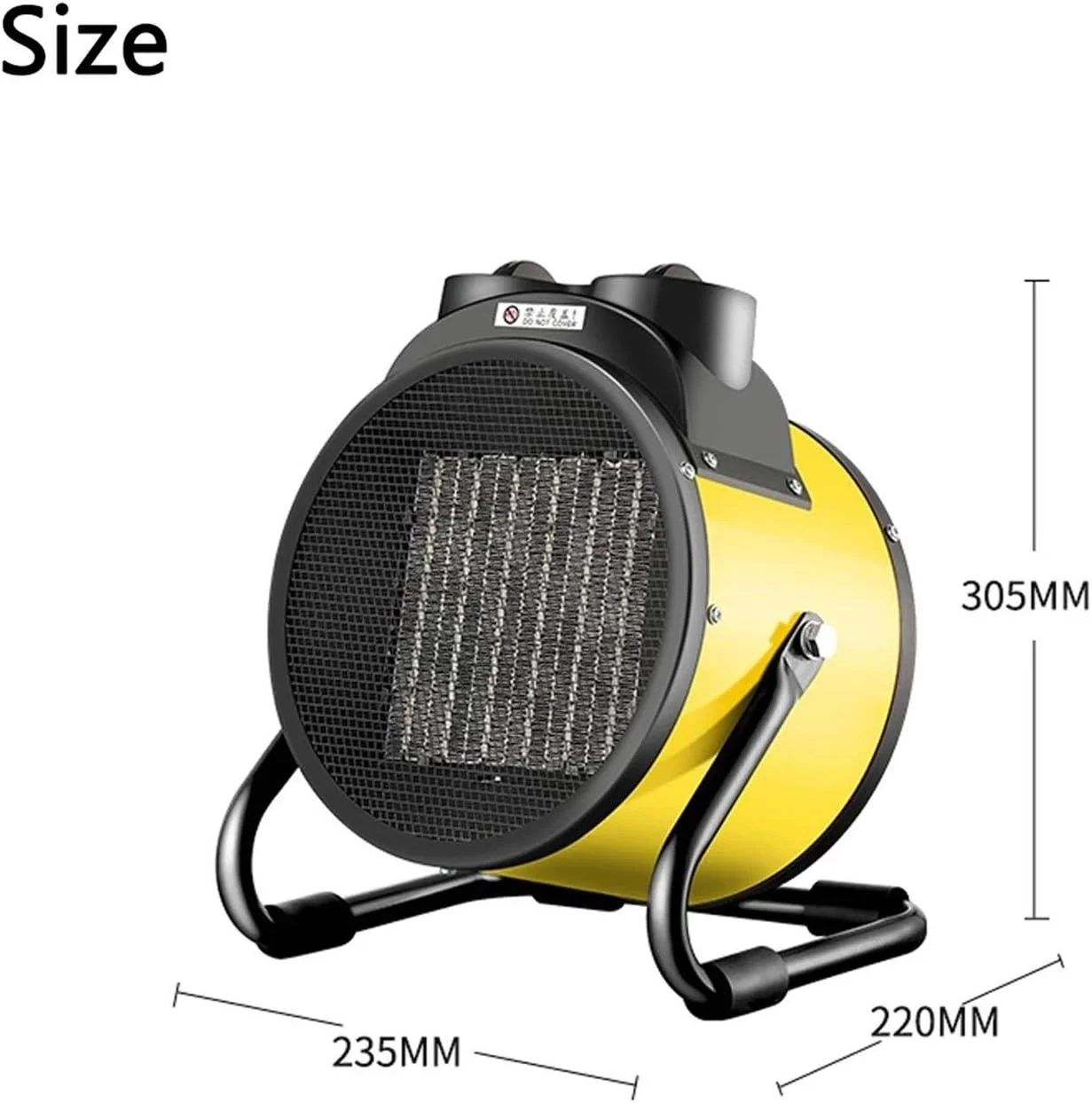 بخاری برقی فن دار ONDIAN صنعتی خانگی قابل حمل سرامیکی حمام 2000W/3000W بخاری هوای پرقدرت بخاری فن دار سرامیکی (رنگ: 3000W)