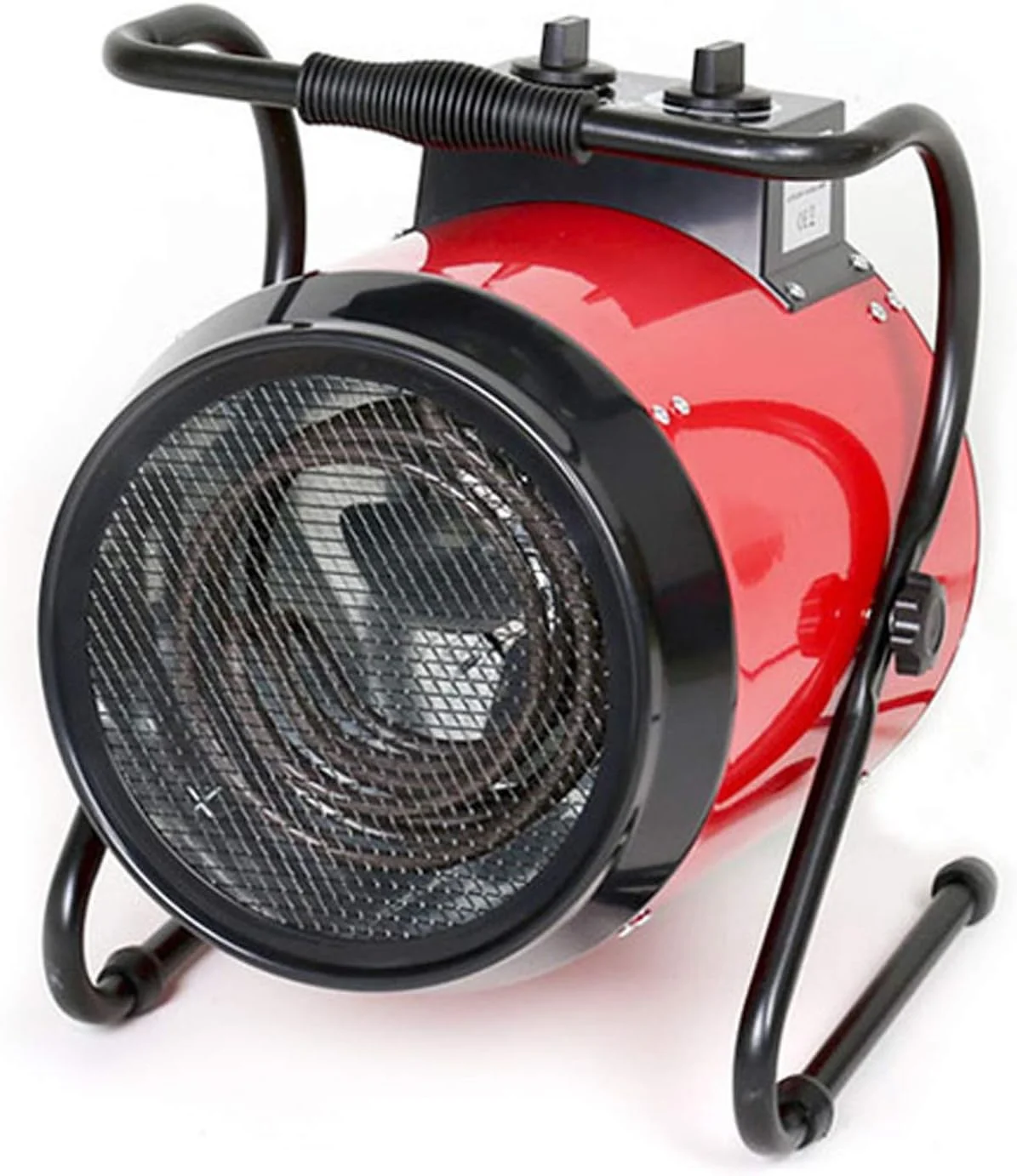 بخاری صنعتی SSCYHT مدل 3000w، بخاری فن دار 220 ولت برقی خانگی با توان بالا، دمنده هوای گرم رومیزی برای حمام، خانواده ها، مزارع، گاراژ، قرمز