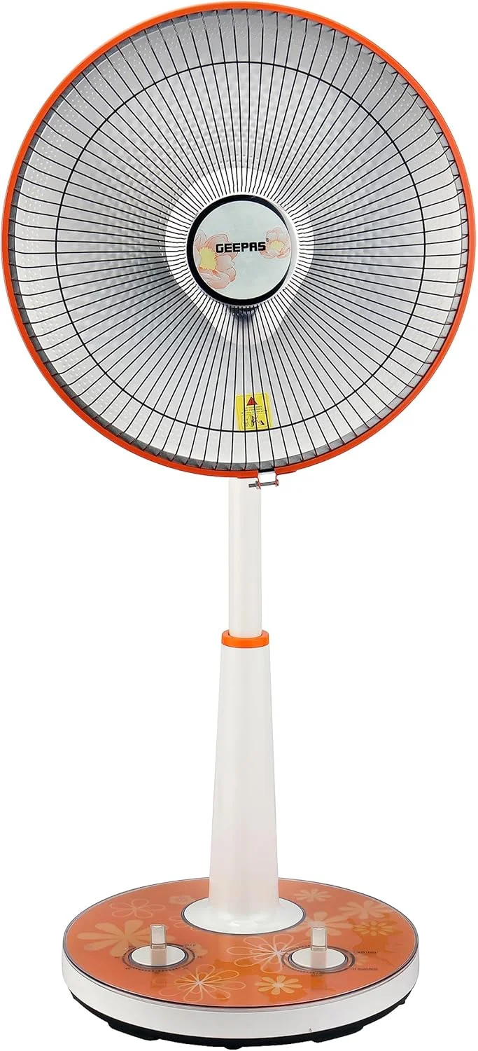 هیتر هالوژنی ایستاده جیپاس مدل GRH9547 | هیتر با عملکرد بالا با توان گرمایشی 950 وات، تایمر 1 ساعته | قابلیت خم شدن/بالا بردن سر، ایده آل برای استفاده در خانه و محل کار