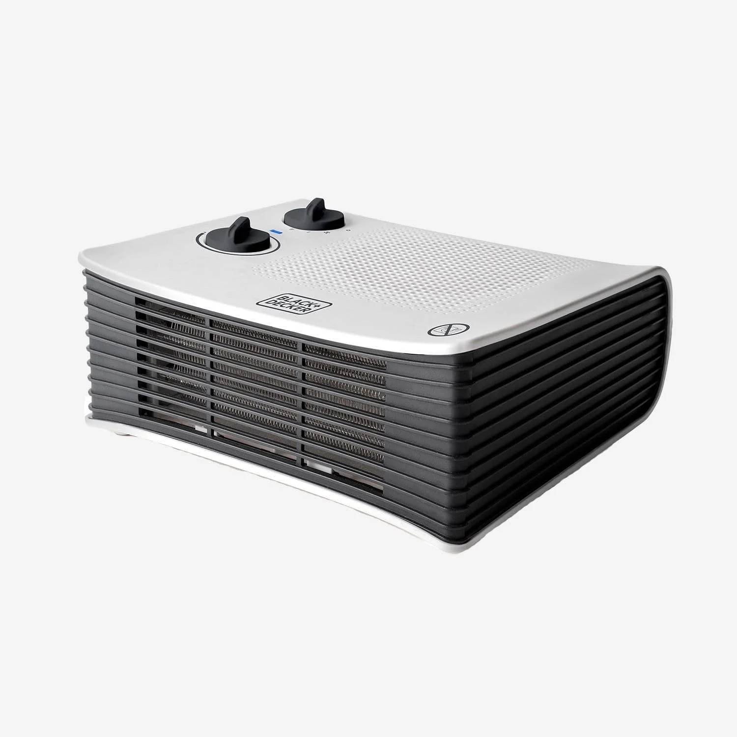 بخاری فن دار بلک اند دکر BXSH2001E - توان 2000 وات، 2 سطح حرارت، عملکرد تهویه، ترموستات قابل تنظیم، مناسب برای فضاهای تا 15 متر مربع، محافظت در برابر گرمای بیش از حد، نشانگر LED، سفید