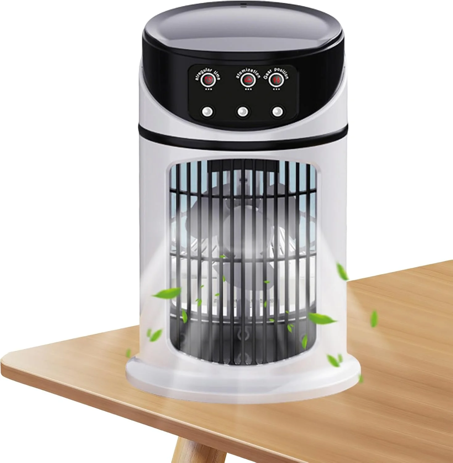 کولر هوای قابل حمل - فن مرطوب کننده با نور - دستگاه خنک کننده 3 سرعت باد با نور LED برای خوابگاه ها، اتاق خواب، دفتر، اتاق کودکان، کمپینگ در فضای باز، مطالعه، آپارتمان کولر هوای قابل حمل - فن مرطوب کننده با نور - دستگاه خنک کننده 3 سرعت باد با نور LED برای خوابگاه ها، اتاق خواب، دفتر، اتاق کودکان، کمپینگ در فضای باز، مطالعه، آپارتمان