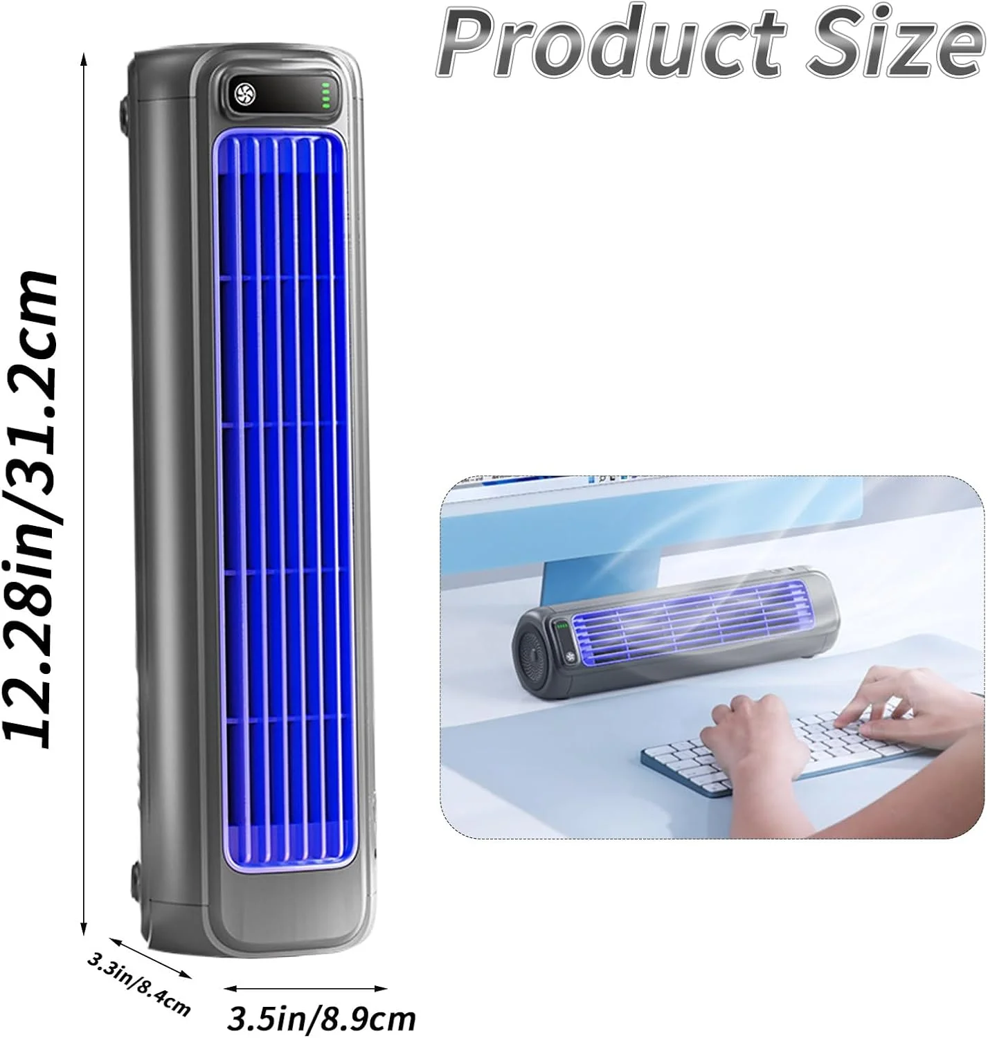 کولر گازی قابل حمل SACLI Cooling Ace، فن خنک کننده بی صدا، کولر گازی برج قابل شارژ با 3 سرعت برای اتاق خواب، دفتر، حمام یا آشپزخانه (خاکستری) کولر گازی قابل حمل SACLI Cooling Ace، فن خنک کننده بی صدا، کولر گازی برج قابل شارژ با 3 سرعت برای اتاق خواب، دفتر، حمام یا آشپزخانه (خاکستری)