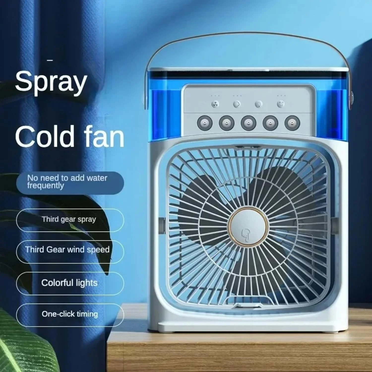 کولر گازی قابل حمل VUITTOX، کولر تبخیری کوچک، کولر 600 میلی لیتری با 3 سرعت، تهویه مطبوع شخصی USB با 7 چراغ LED، فن خنک کننده AC تایمر 1-3 ساعته برای اتاق کار اداری منزل، (سفید) کولر گازی قابل حمل VUITTOX، کولر تبخیری کوچک، کولر 600 میلی لیتری با 3 سرعت، تهویه مطبوع شخصی USB با 7 چراغ LED، فن خنک کننده AC تایمر 1-3 ساعته برای اتاق کار اداری منزل، (سفید)