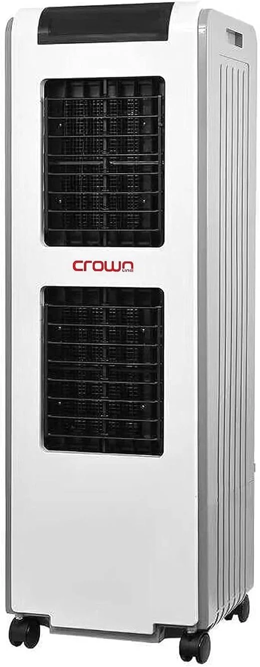کولر آبی تبخیری Crownline Ac-249 به همراه کنترل از راه دور | حجم هوای خروجی 1800 متر مکعب بر ساعت، ظرفیت آب 24 لیتر | سفید "حداقل 1 سال گارانتی تولید کننده"