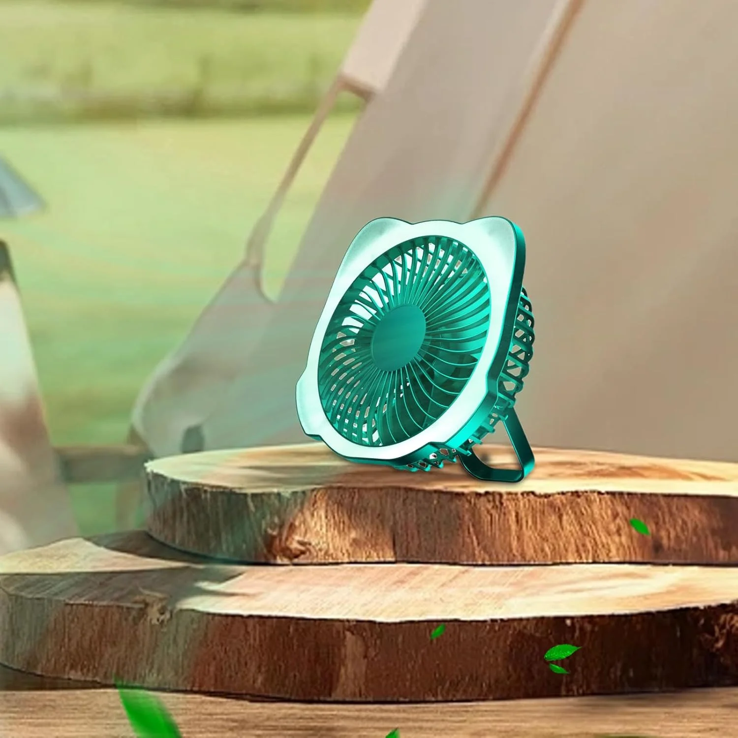 پنکه شارژی 6 اینچی برای چادر مسافرتی - چراغ خنک کننده Ventilador با 5 سرعت برای اتاق خواب و نشیمن