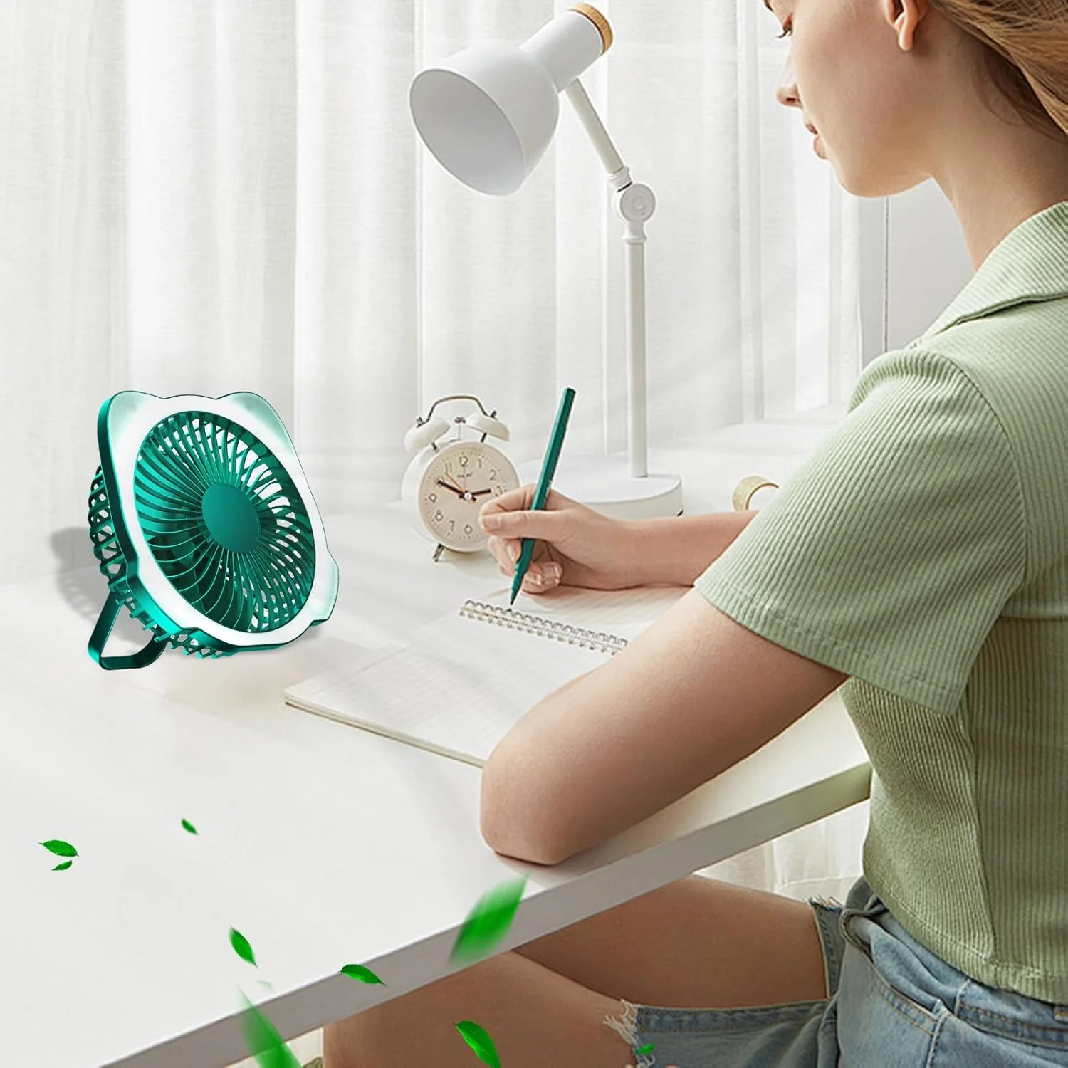 پنکه برای کمپینگ | پنکه کمپ 6 اینچی، لوازم فانوس خنک کننده Ventilador، عملکرد خنک کننده 5 سرعته هوا برای اتاق خواب داخلی اتاق نشیمن
