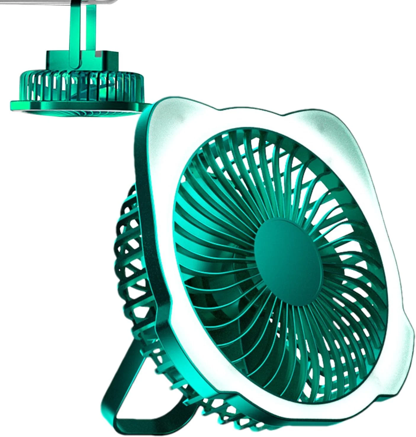پنکه شارژی 6 اینچی برای چادر مسافرتی - چراغ خنک کننده Ventilador با 5 سرعت برای اتاق خواب و نشیمن