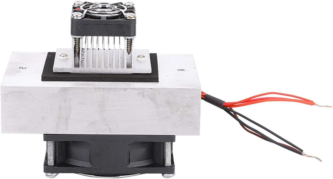 کیت سیستم خنک کننده ترموالکتریک Peltier DC12V 120x100x80mm خنک کننده نیمه هادی برای هیت سینک کامپیوتر، تخت حیوانات خانگی، تبرید فضای کوچک، یخچال کوچک DIY مناسب برای TEC1-12706