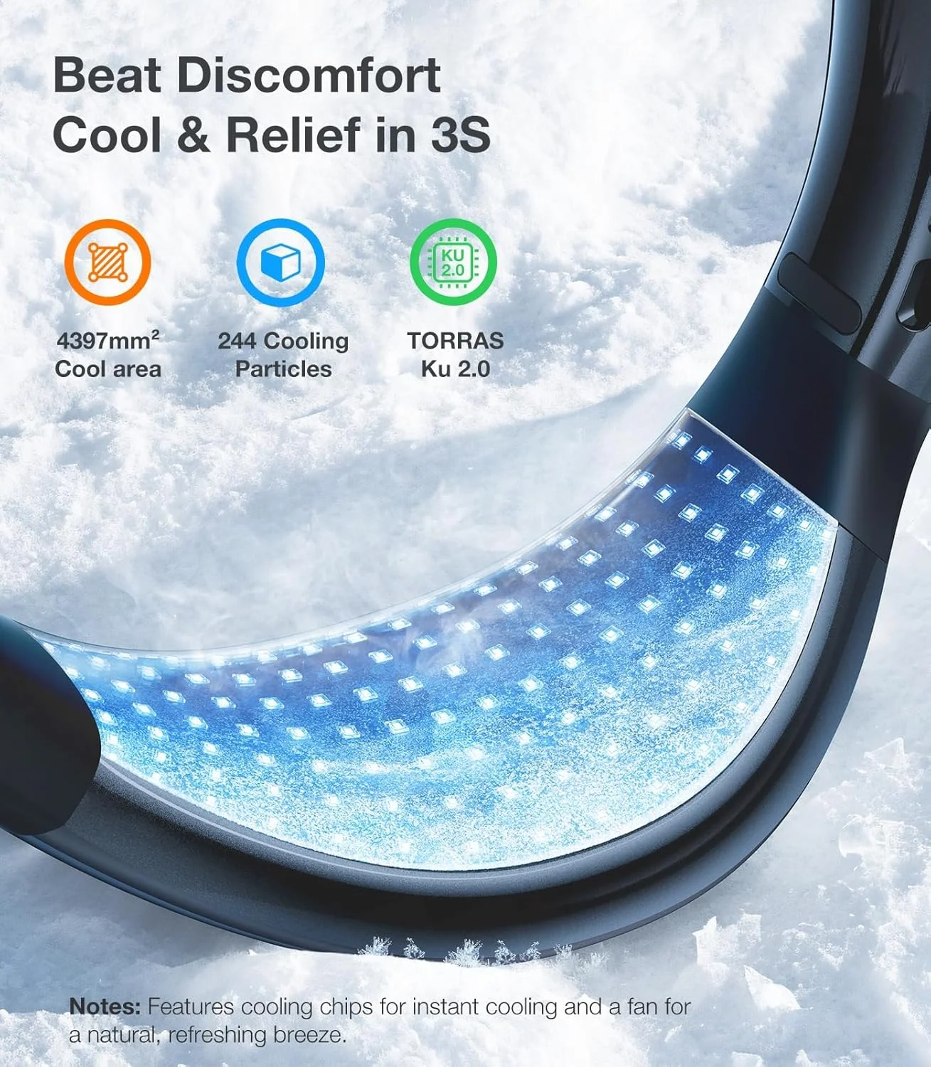 فن گردنی ارتقا یافته TORRAS COOLiFY Air 2025 با قابلیت خنک کننده دوگانه هوا، فن فوق العاده سبک و قابل حمل شارژی، فن خنک کننده شخصی، لوازم ضروری سفر، هدیه برای پدر، همسر، پدر، مشکی
