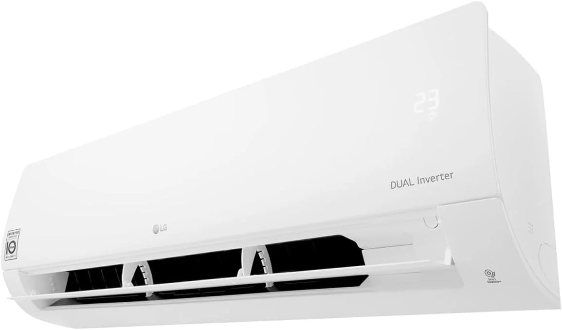 کولر گازی اسپلیت اینورتر دوال کول ال جی 18000 BTU با ظرفیت 1.5 تن و Wi-Fi، سفید