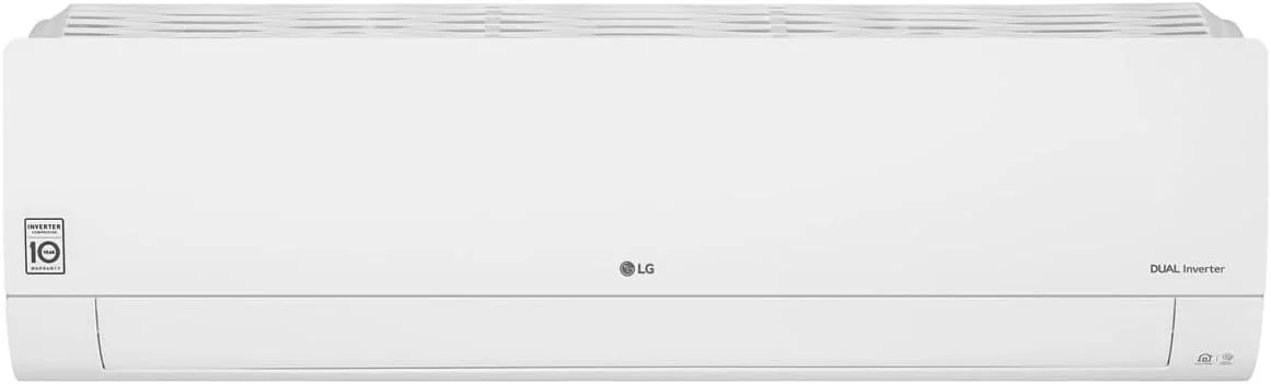 کولر گازی اسپلیت اینورتر ال جی Dualcool با ظرفیت 36000 BTU و 3 تن، دارای Wi-Fi، سفید