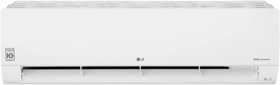 کولر گازی اسپلیت اینورتر ال جی Dualcool با ظرفیت 36000 BTU و 3 تن، دارای Wi-Fi، سفید